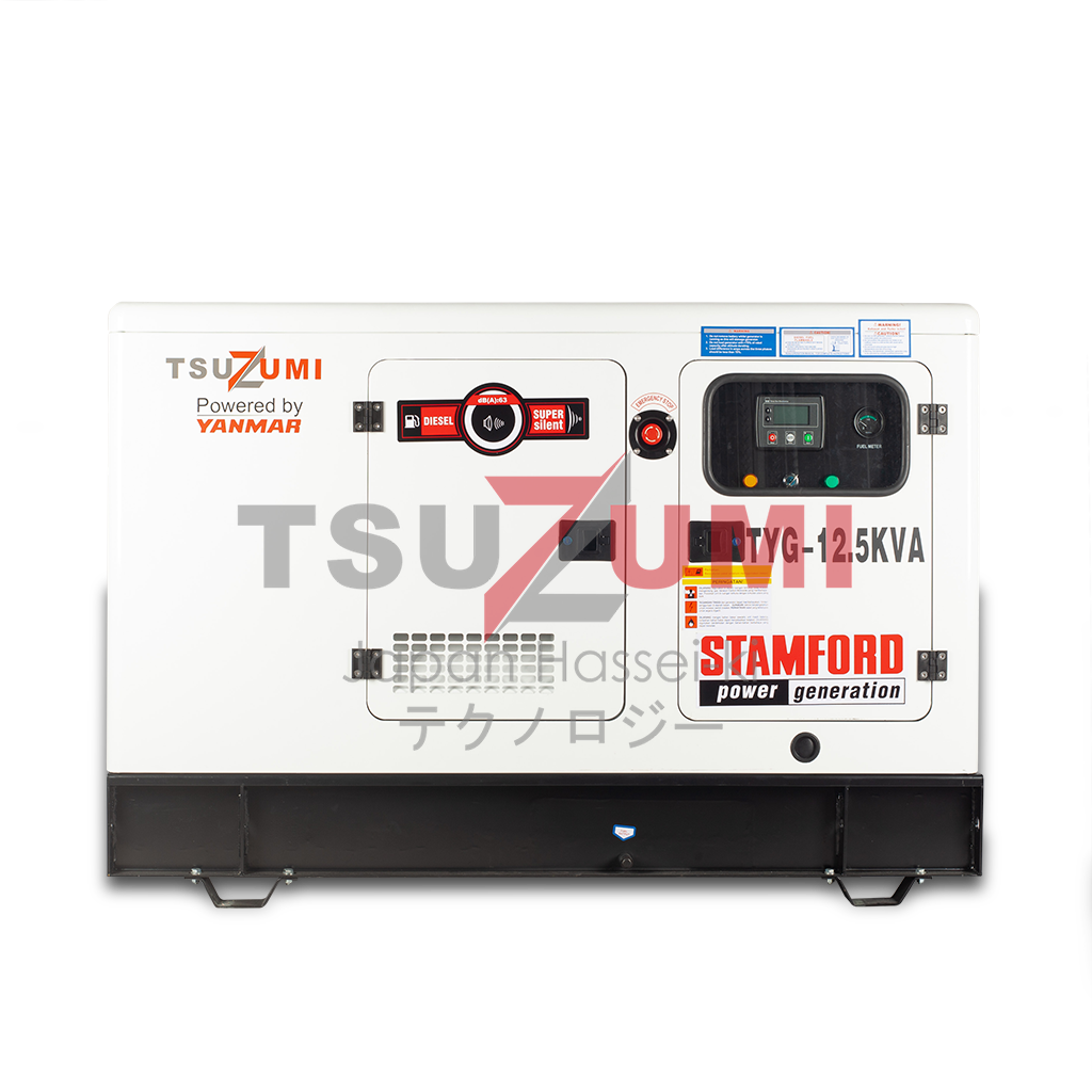 Genset Silent Diesel 12,5 Kva Tsuzumi TYG 12,5 kva